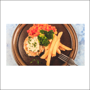 Fish Cake with Parsley Sauce